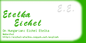 etelka eichel business card